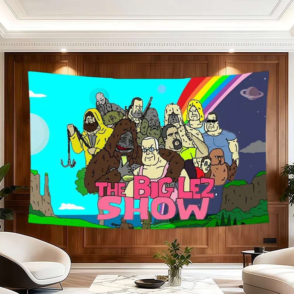 Outdoor Camping Show - ธงตกแต่งลายการ์ตูน The B-Big Lez S-Show เหมาะสำหรับการตั้งแคมป์กลางแจ้ง