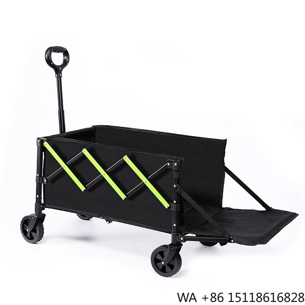 Outdoor Camping Folding Table - รถเข็นพับได้อเนกประสงค์ E-RIKE แบบพับเก็บได้ สำหรับงานหนัก พร้อมล้อถอดได้ เหมาะสำหรับการตั้งแคมป์