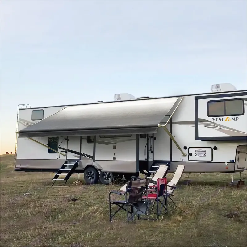 Outdoor In Camping - กันสาดควบคุมด้วยมือ Awnlux ราคาประหยัด สำหรับตั้งแคมป์และคาราวาน ใช้กลางแจ้ง