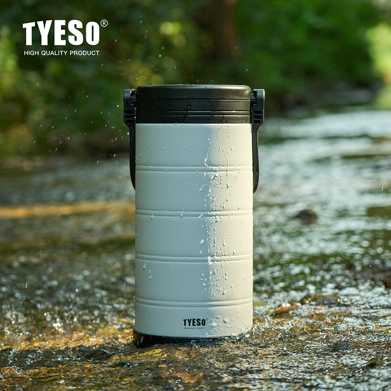 Outdoor Camping Storage Box - กล่องเก็บความเย็นแบบพกพา TYESO ขนาดใหญ่ ป้องกันการรั่วซึม เหมาะสำหรับตั้งแคมป์ ปิกนิก