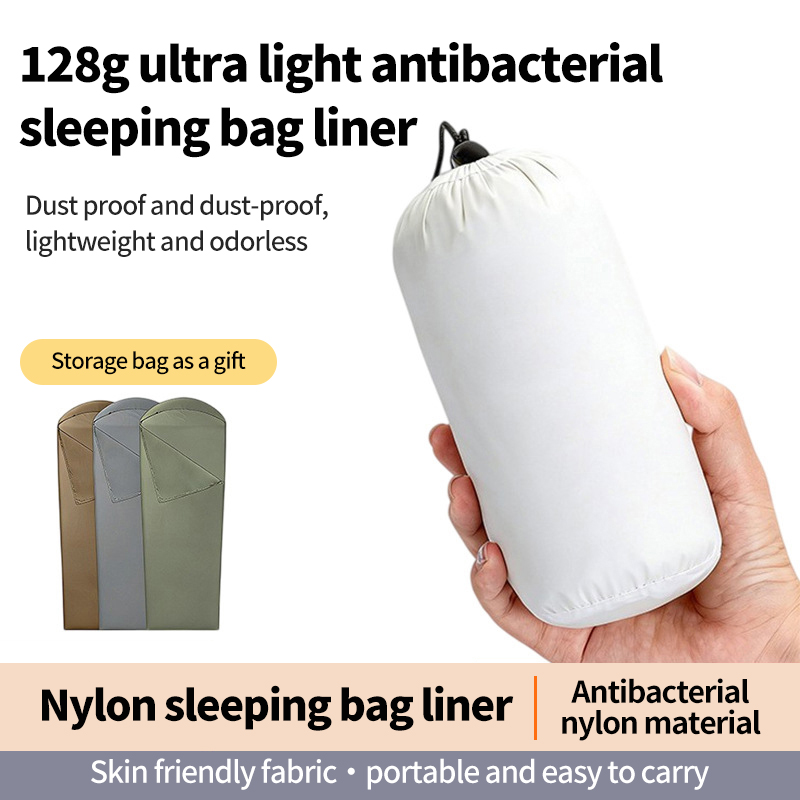 Ultralight Sleeping Bag - ถุงนอนน้ำหนักเบา สำหรับการท่องเที่ยวกลางแจ้ง แบบซองเดี่ยว 128 กรัม ถุงนอนสำหรับตั้งแคมป์
