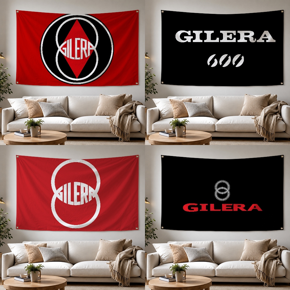 Outdoor Camping Brand - G-Gilera Moto Brand ธงกลางแจ้งสำหรับตกแต่งบ้าน แคมป์ปิ้ง ปาร์ตี้