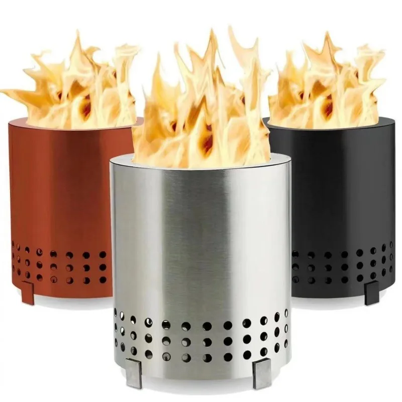 Outdoor Camping Fireplace - เตาแคมป์ปิ้งแบบพกพา 1 ชิ้น พร้อมขาตั้ง ใช้สำหรับตั้งโต๊ะ ใช้เป็นเตาไฟกลางแจ้ง
