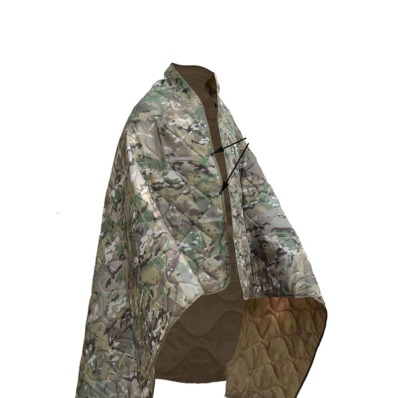 Ultralight Sleeping Bag - ผ้าห่มปอนโชเต็นท์ตั้งแคมป์ให้ความอบอุ่นในฤดูร้อนเสื้อคลุมกันน้ำผ้าห่มถุงนอนน้ำหนักเบากระดุมสำหรับผู้ใหญ่