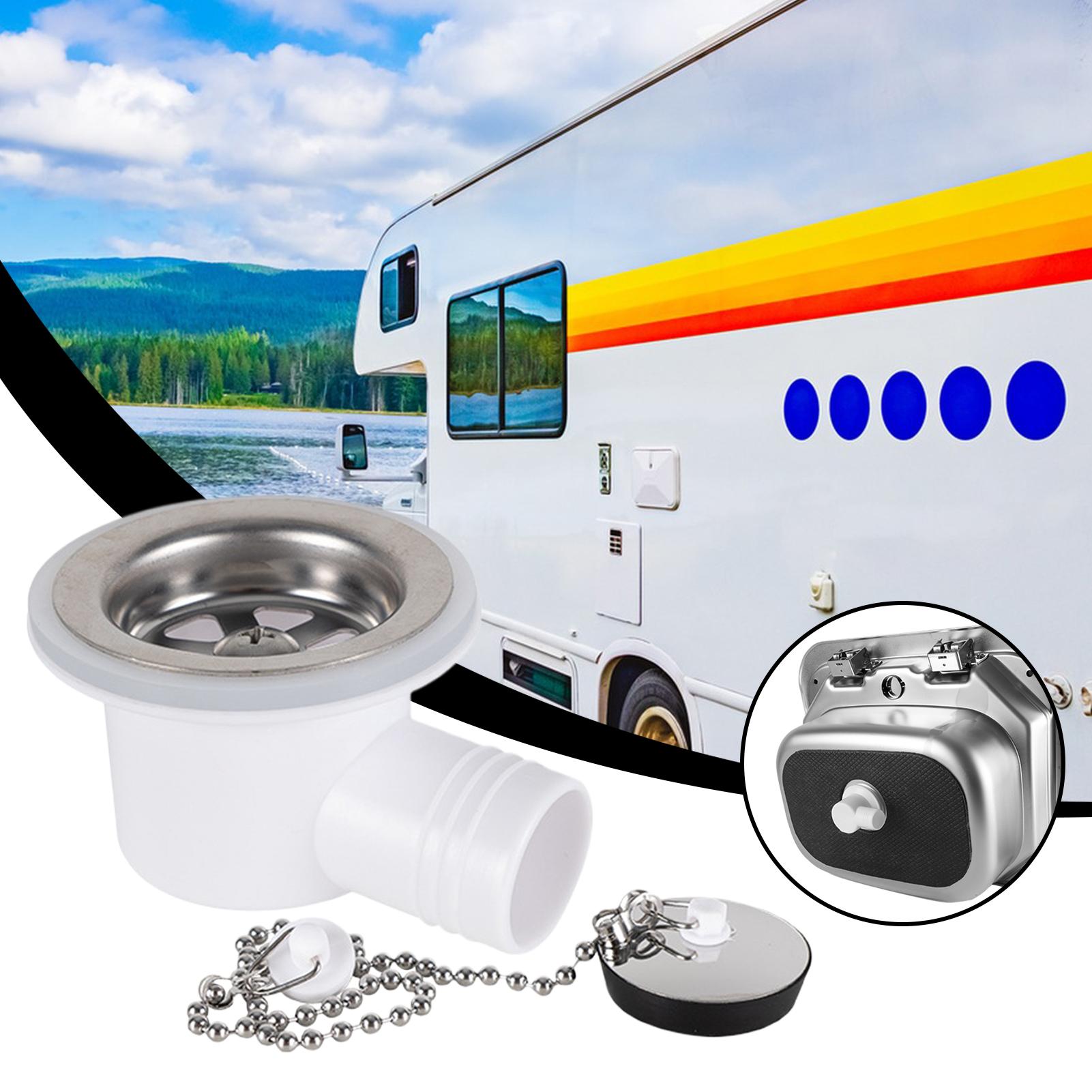 Outdoor Camping Kitchen With Sink - ตัวกรองท่อระบายน้ำสแตนเลส ปลั๊กอุดท่อระบายน้ำสำหรับรถบ้าน เรือ ห้องครัว ห้องน้ำ แคมป์ปิ้งกลางแจ้ง