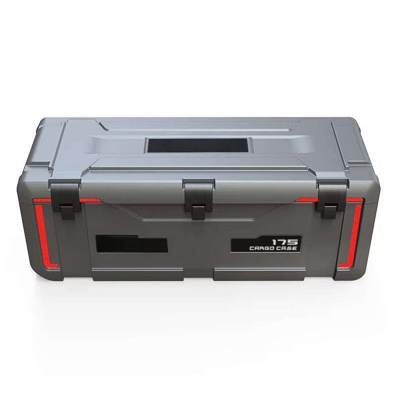 Outdoor Camping Storage Box - อุปกรณ์แคมป์ปิ้งกลางแจ้งดีไซน์ใหม่ กล่องเก็บของพลาสติก 175 ลิตร กล่องเก็บของสำหรับงานหนัก ติดตั้งบนแร็คหลังคารถยนต์