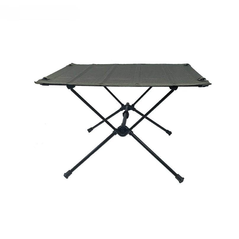 Outdoor Camping Folding Table - โต๊ะผ้าอ๊อกซ์ฟอร์ดสำหรับตั้งแคมป์ โต๊ะพับได้ น้ำหนักเบา โต๊ะผ้าพับได้ โต๊ะสำหรับตกปลาและปิกนิกกลางแจ้ง อุปกรณ์ตั้งแคมป์