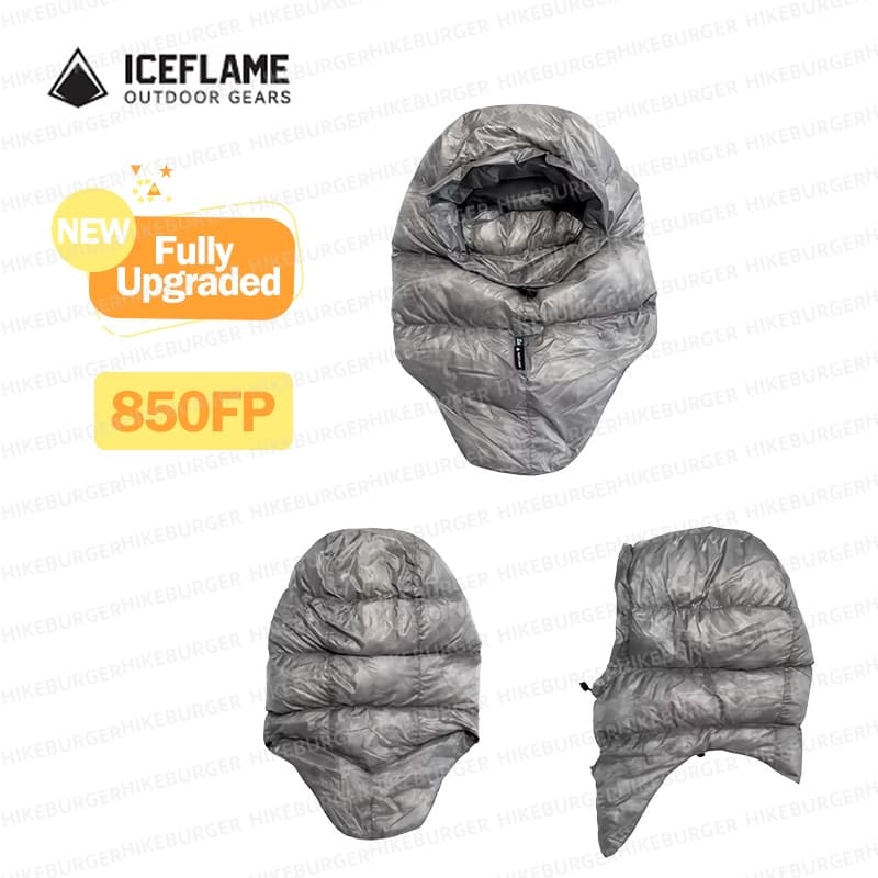 Ultralight Sleeping Bag - หมวกดาวน์ ICE FLAME สำหรับกิจกรรมกลางแจ้ง แคมป์ปิ้ง ผลิตจากไนลอน
