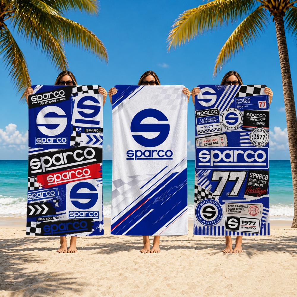 Outdoor Camping Brand - ผ้าขนหนูแบรนด์ S-Sparco ผ้าขนหนูชายหาด ผ้าขนหนูดูดซับแห้งเร็ว สำหรับว่ายน้ำ ยิม