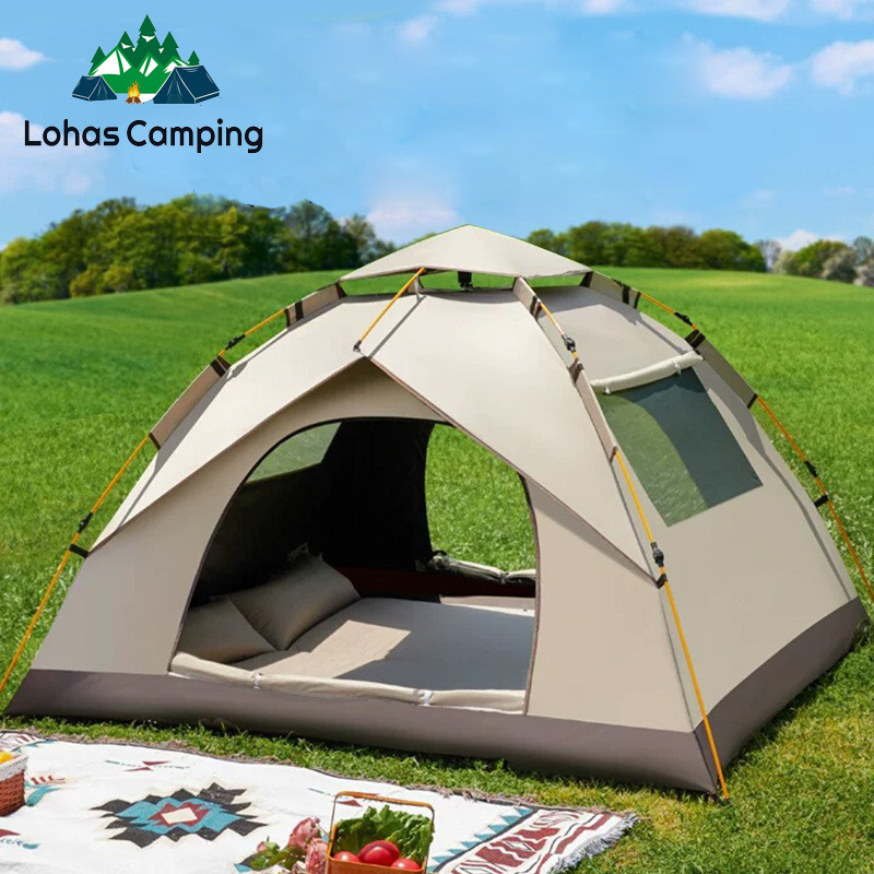Jinli Outdoor Camping - เต็นท์พับอัตโนมัติแบบพกพา Lohascamping สำหรับปิกนิกกลางแจ้งและการตั้งแคมป์ เต็นท์กันฝนสำหรับสวนสาธารณะ