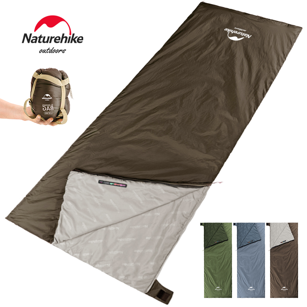 Ultralight Sleeping Bag - เนเจอร์ไฮค์ถุงนอนแคมป์ปิ้งกลางแจ้งอัลตร้าไลท์ LW180 ถุงนอนกันน้ำเดินป่าเดินทางปีนเขา 3 ฤดูกาล