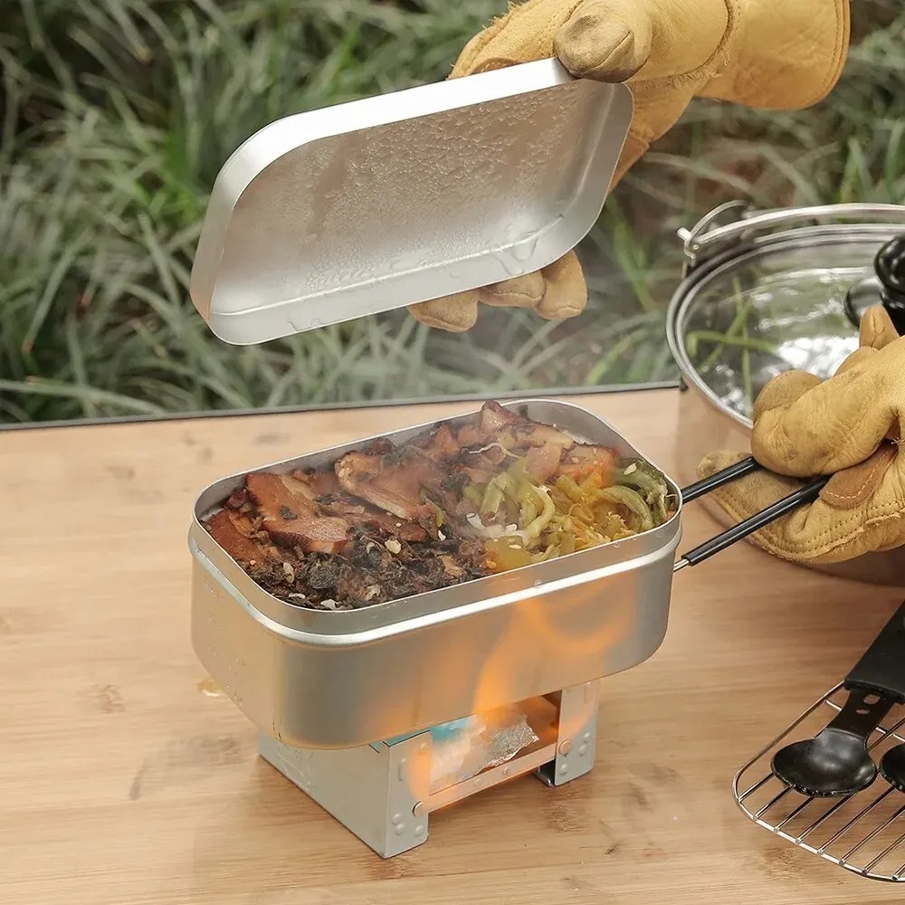 ชุดอุปกรณ์บนโต๊ะอาหารน้ำหนักเบ - Outdoor Camping Cooking Set บทวิจารณ์และราคา