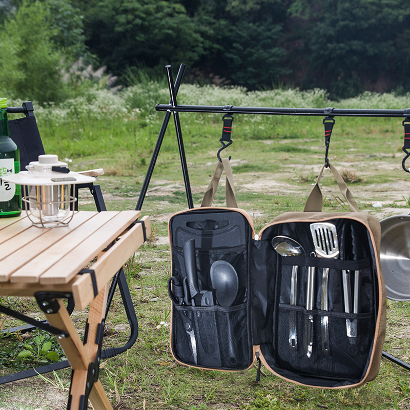 ชุดเครื่องครัวแคมป์ปิ้ง 8 ชิ้น - Outdoor Camping Kitchen With Sink บทวิจารณ์และราคา