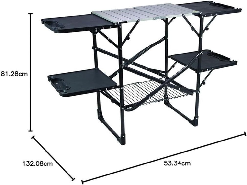โต๊ะครัวพับได้แบบพกพาสำหรับตั้ - Outdoor Camping Folding Table บทวิจารณ์และราคา