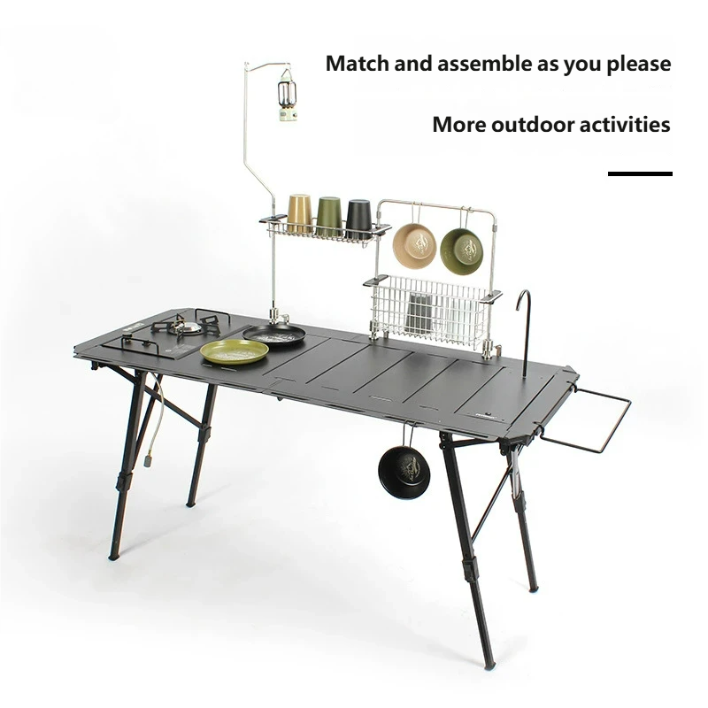 โต๊ะพับอลูมิเนียมอัลลอยแบบพกพา - Outdoor Camping Folding Table บทวิจารณ์และราคา