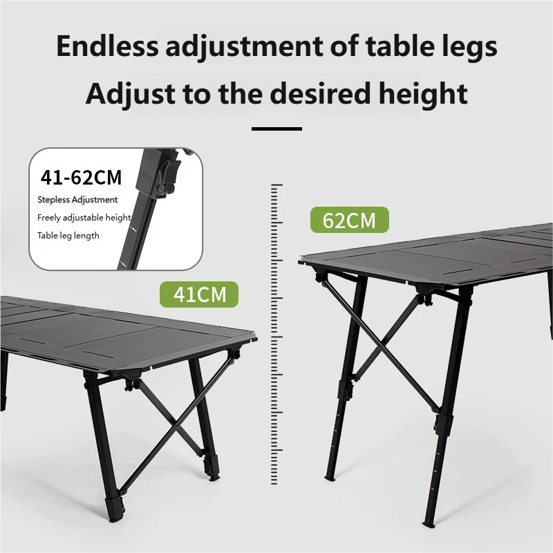 โต๊ะพับอลูมิเนียมอัลลอยแบบพกพา - Outdoor Camping Folding Table บทวิจารณ์และราคา