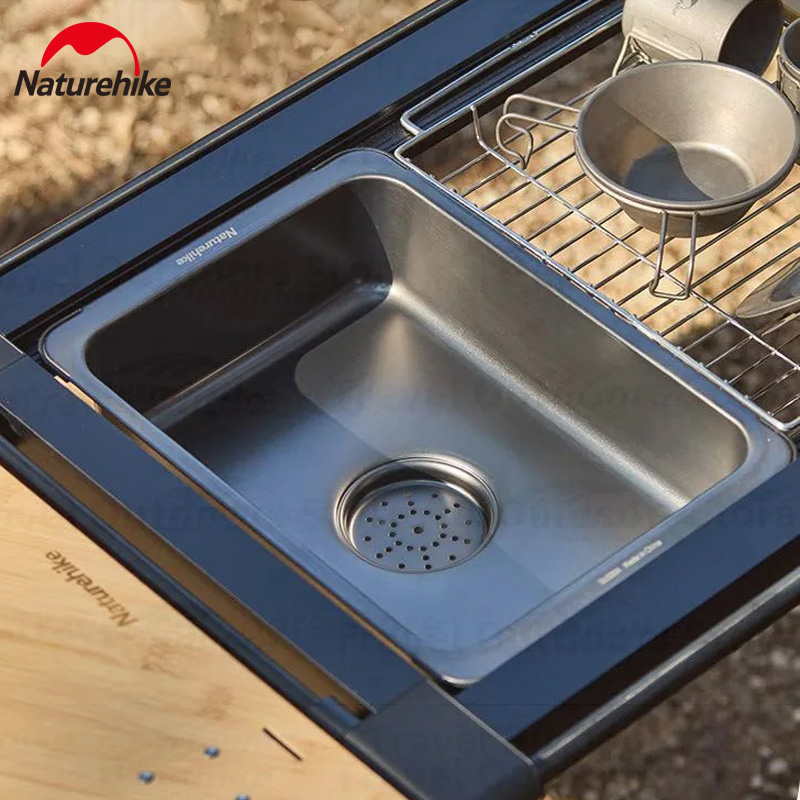 เนเจอร์ไฮค์อ่างล้างจานสแตนเลส  - Outdoor Camping Kitchen With Sink บทวิจารณ์และราคา