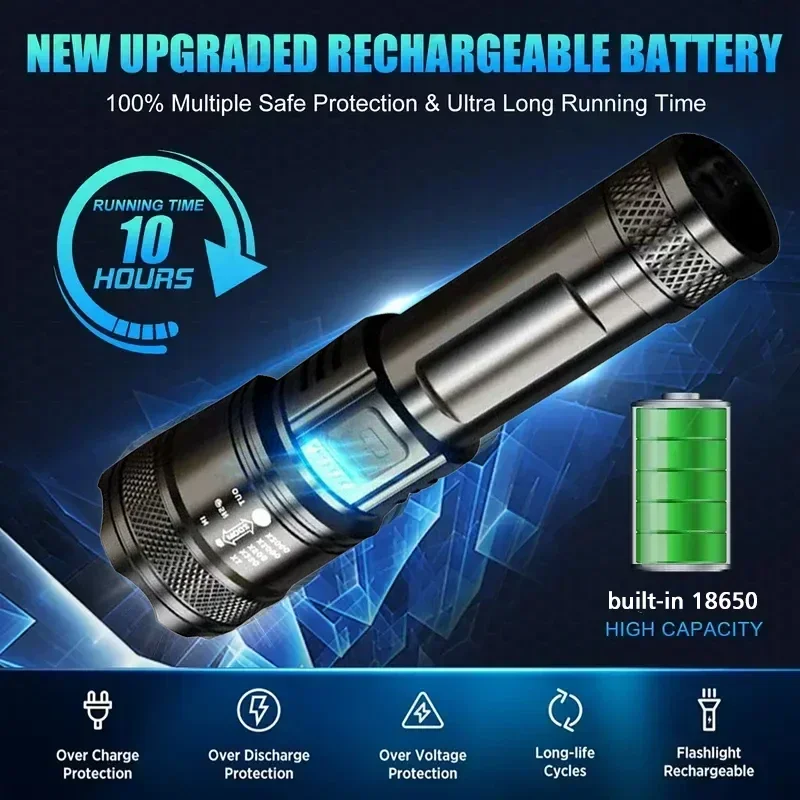ไฟฉาย LED สว่างเป็นพิเศษ USB ช - Outdoor Camping And Fishing บทวิจารณ์และราคา