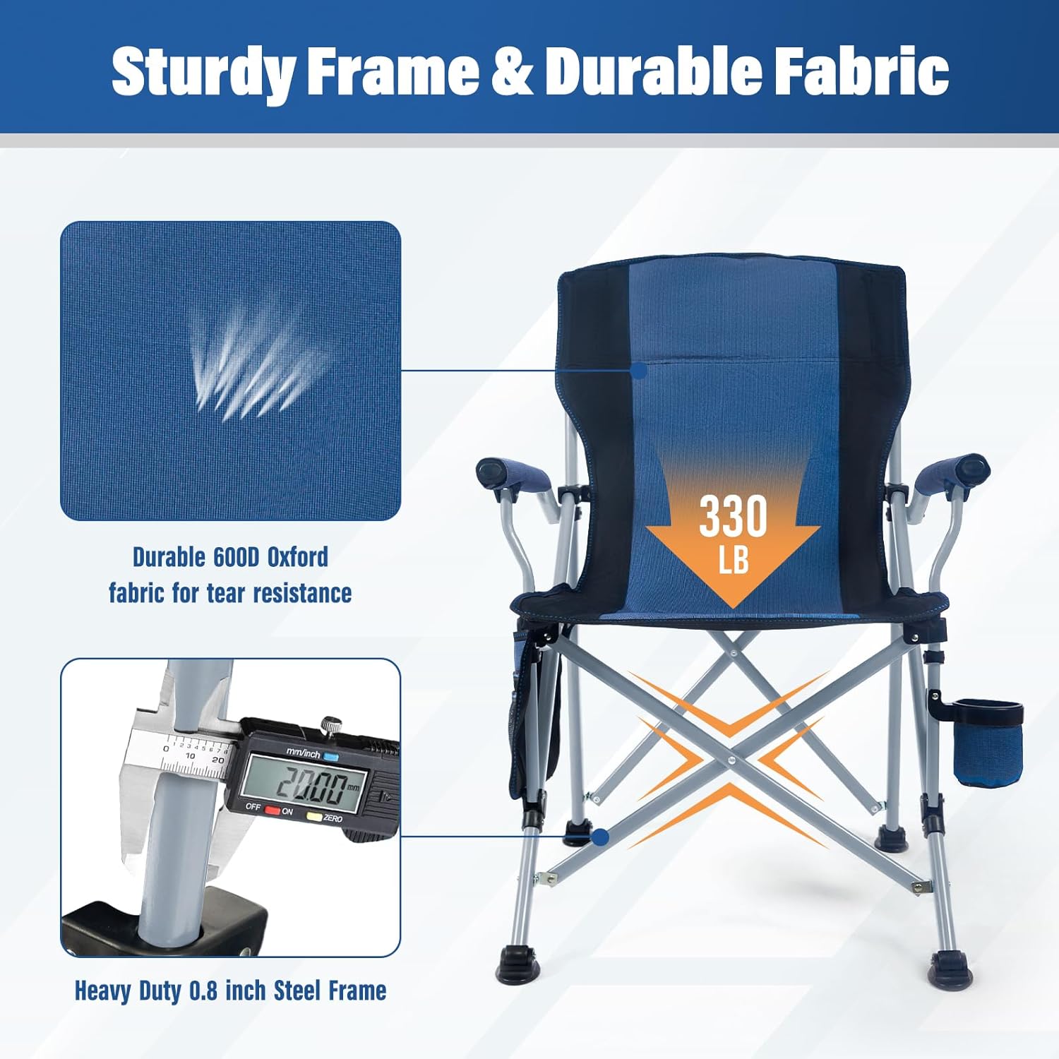 เก้าอี้พับสำหรับตั้งแคมป์ พกพา - Outdoor Camping And Fishing บทวิจารณ์และราคา