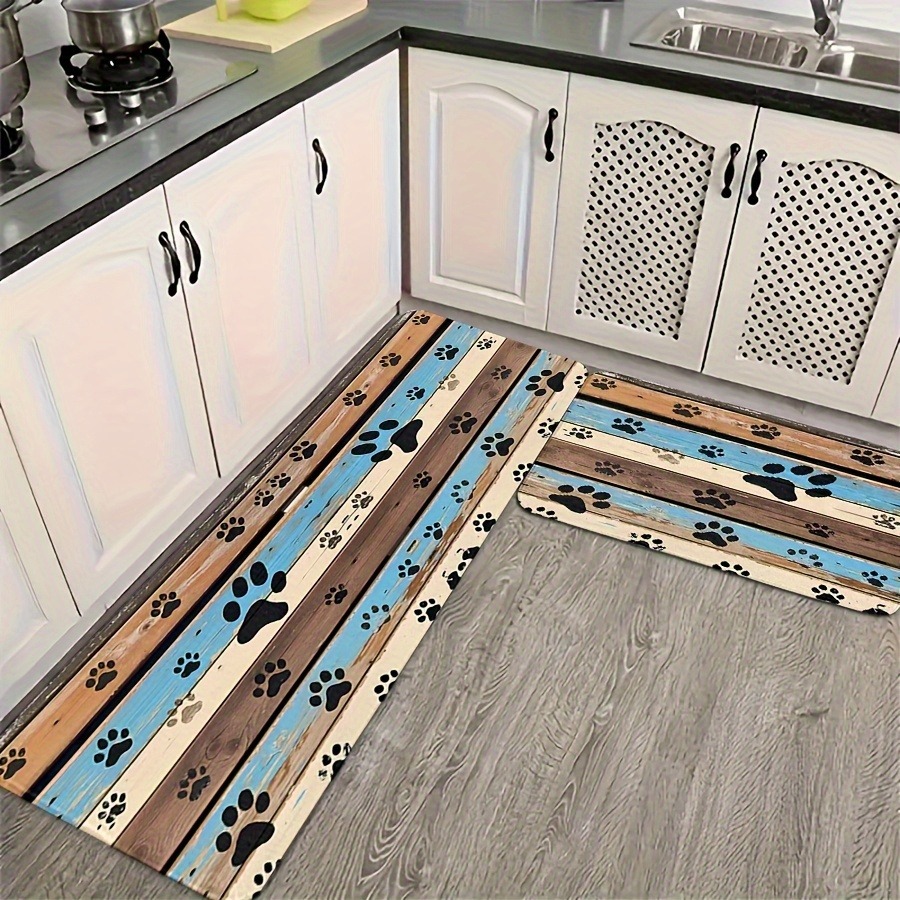1PC Paw พิมพ์รูปแบบห้องครัวพรม - Outdoor Camping Kitchen With Sink บทวิจารณ์และราคา