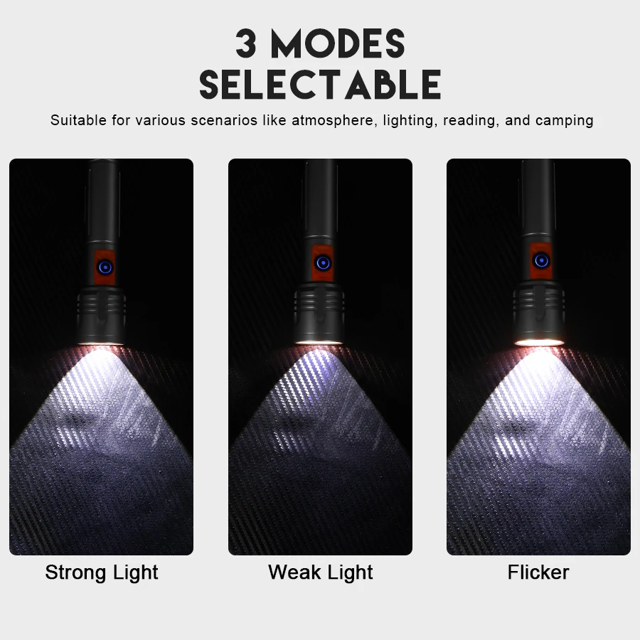 ไฟฉาย LED พลังงานสูงไฟฉายแบบชา - Outdoor Camping And Fishing บทวิจารณ์และราคา