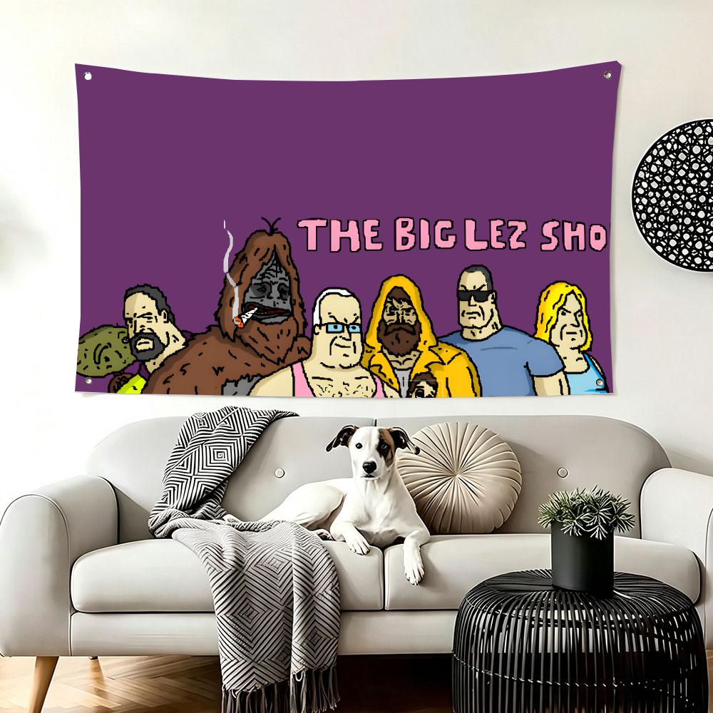 ธงการ์ตูน T-The B-Big Lez Show - Outdoor Camping Show บทวิจารณ์และราคา