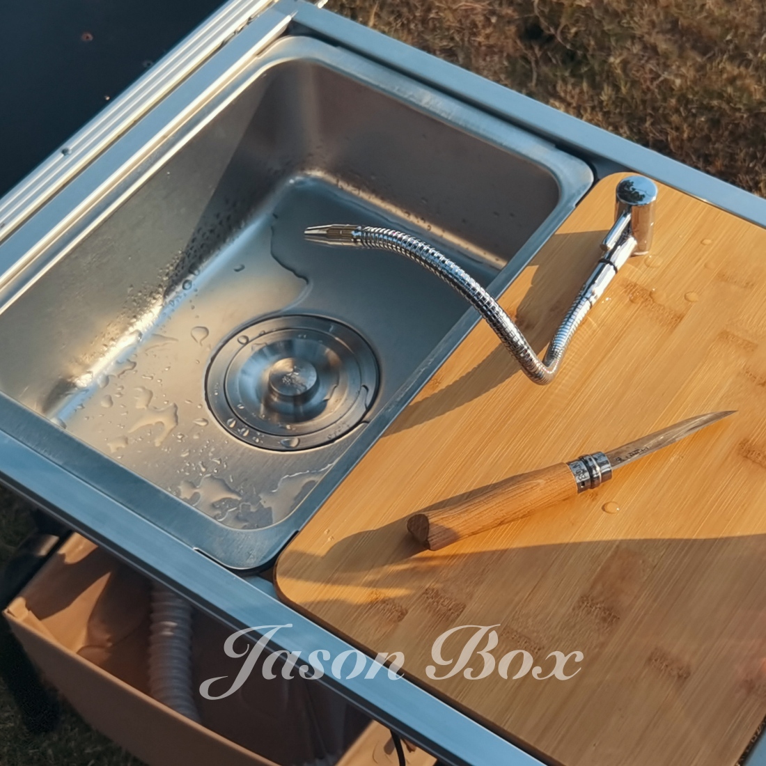 Igt กลางแจ้งโต๊ะตั้งแคมป์ครัว  - Outdoor Camping Kitchen With Sink บทวิจารณ์และราคา