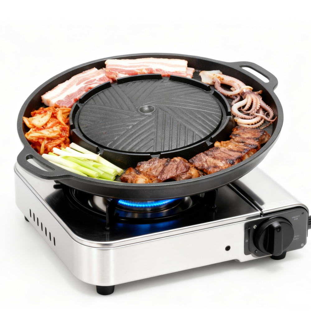 กระทะปิ้งย่างเกาหลี KOSUN 2 in - Outdoor Camping Cooking Set บทวิจารณ์และราคา