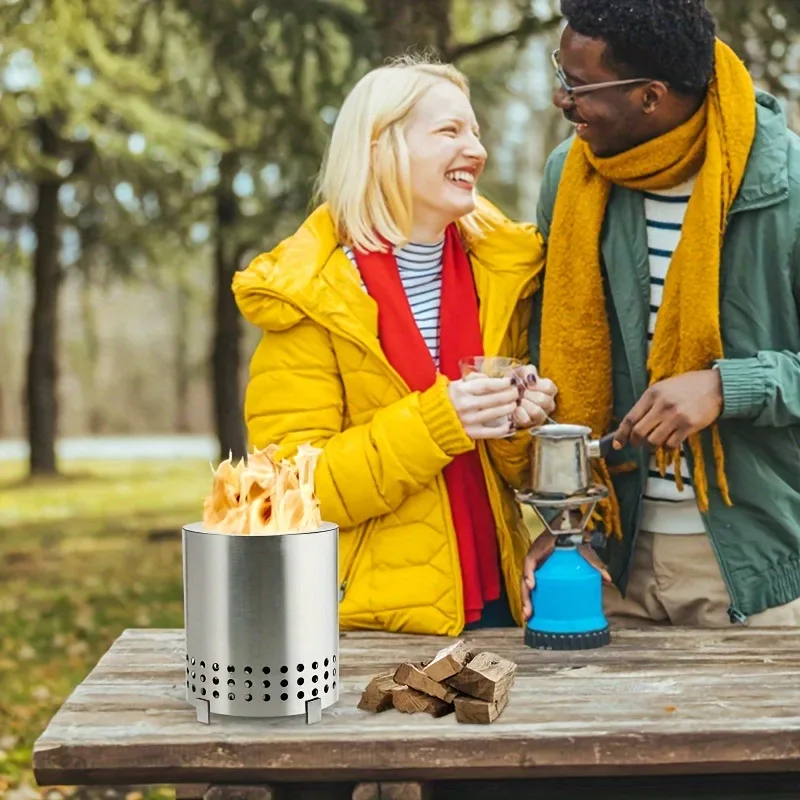 เตาแคมป์ปิ้งแบบพกพา 1 ชิ้น พร้ - Outdoor Camping Fireplace บทวิจารณ์และราคา
