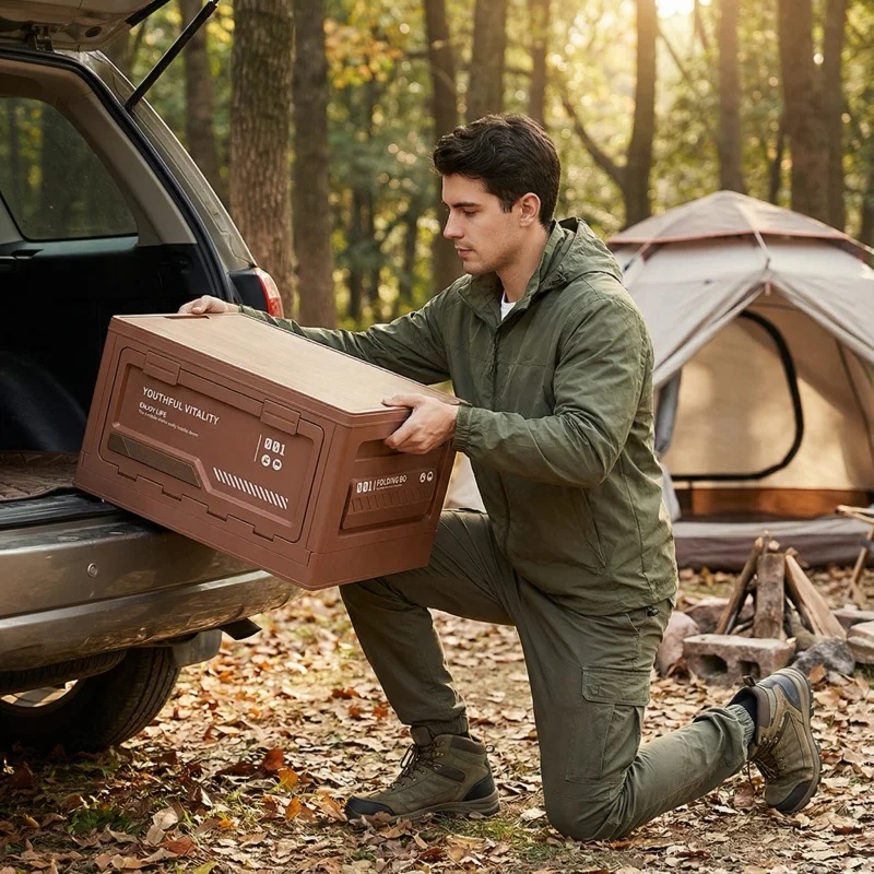 กล่องเก็บของกลางแจ้ง กล่องพับไ - Outdoor Camping Storage Box บทวิจารณ์และราคา