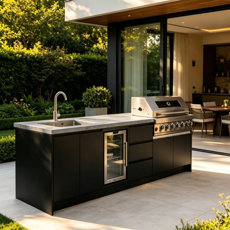 โต๊ะครัวพับได้สำหรับตั้งแคมป์ก - Outdoor Camping Kitchen With Sink บทวิจารณ์และราคา