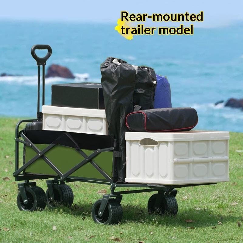 รถเข็นอเนกประสงค์แบบพับได้ 4 ล - Outdoor Camping Folding Table บทวิจารณ์และราคา