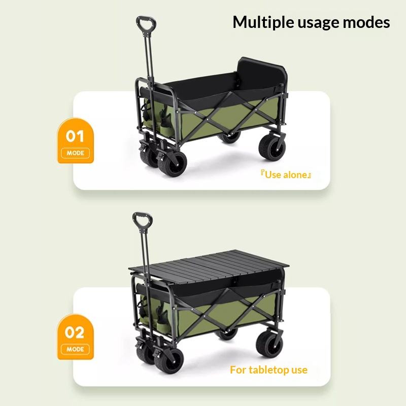 รถเข็นอเนกประสงค์แบบพับได้ 4 ล - Outdoor Camping Folding Table บทวิจารณ์และราคา