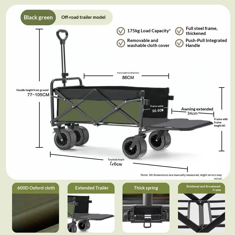 รถเข็นอเนกประสงค์แบบพับได้ 4 ล - Outdoor Camping Folding Table บทวิจารณ์และราคา