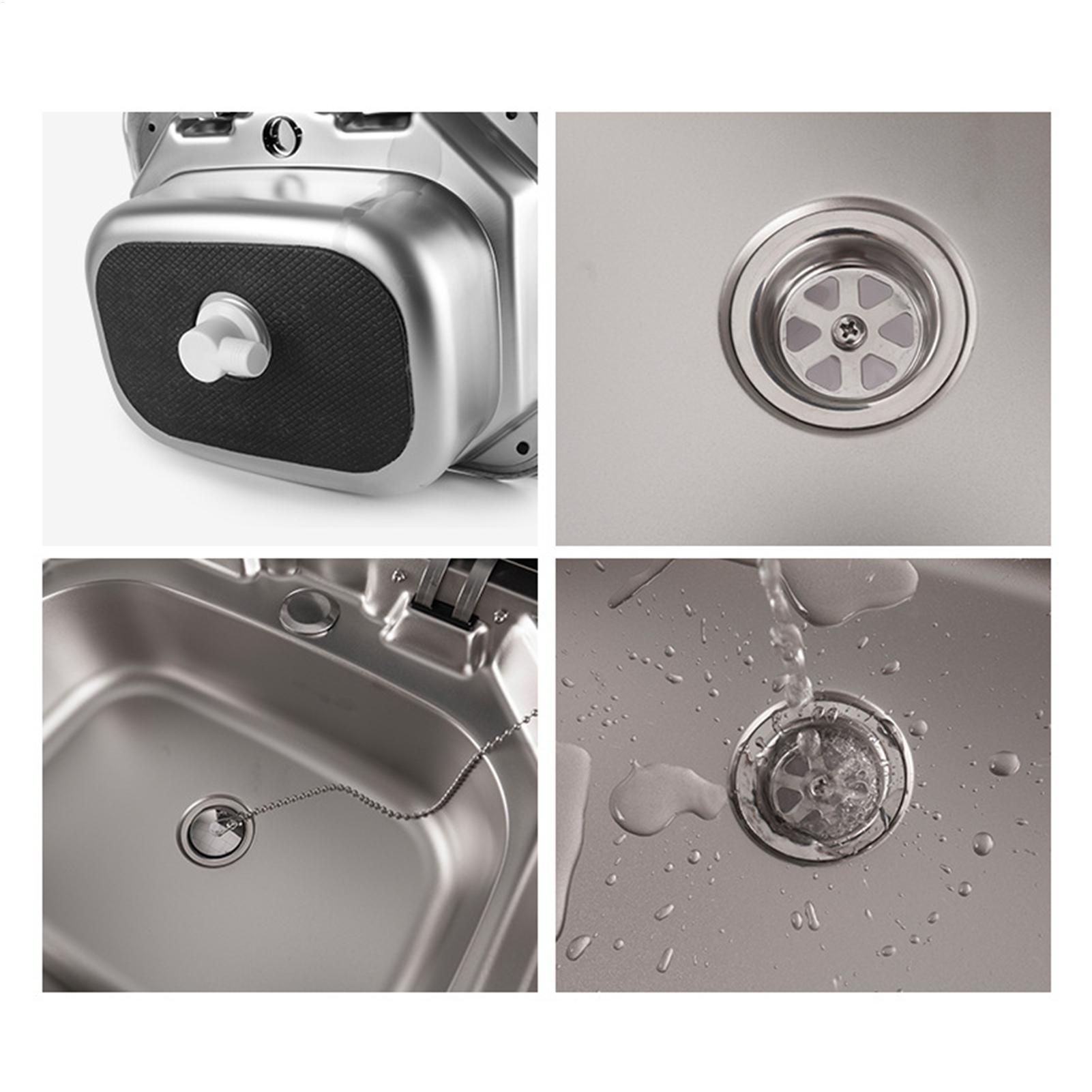 ตัวกรองท่อระบายน้ำสแตนเลส ปลั๊ - Outdoor Camping Kitchen With Sink บทวิจารณ์และราคา