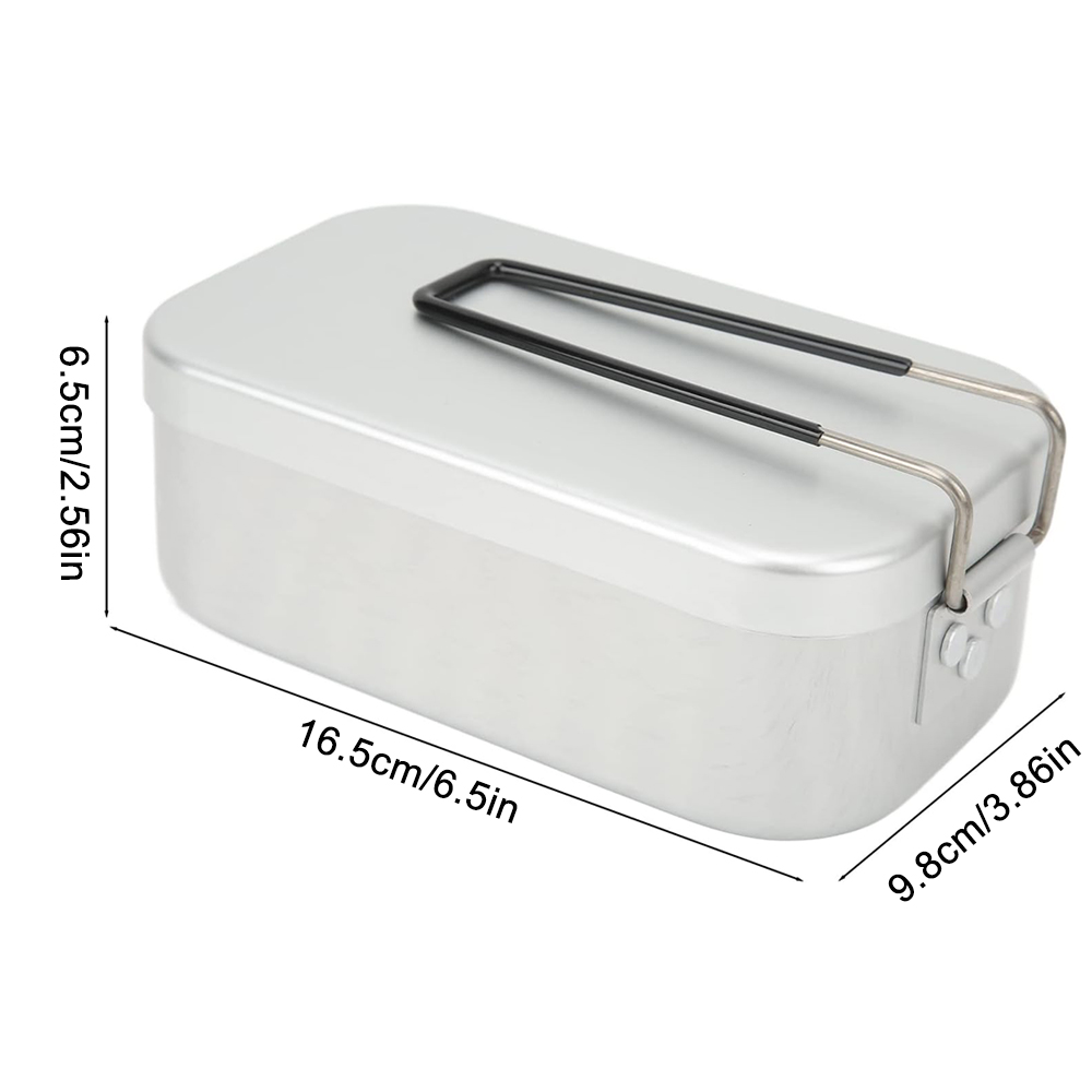 800ML อลูมิเนียมกล่องอาหารกลาง - Outdoor Camping Cooking Set บทวิจารณ์และราคา