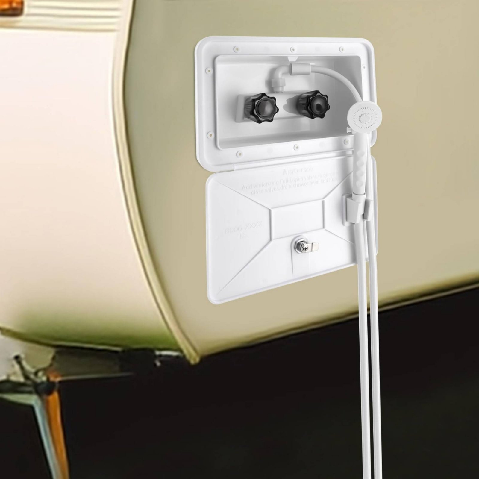 กล่องฝักบัวภายนอกรถบ้าน RV ชุด - Outdoor Camping Showers บทวิจารณ์และราคา