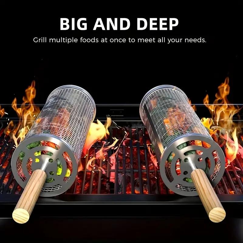 ตะแกรงย่างบาร์บีคิวสแตนเลสทรงก - Outdoor Camping Cooking Set บทวิจารณ์และราคา
