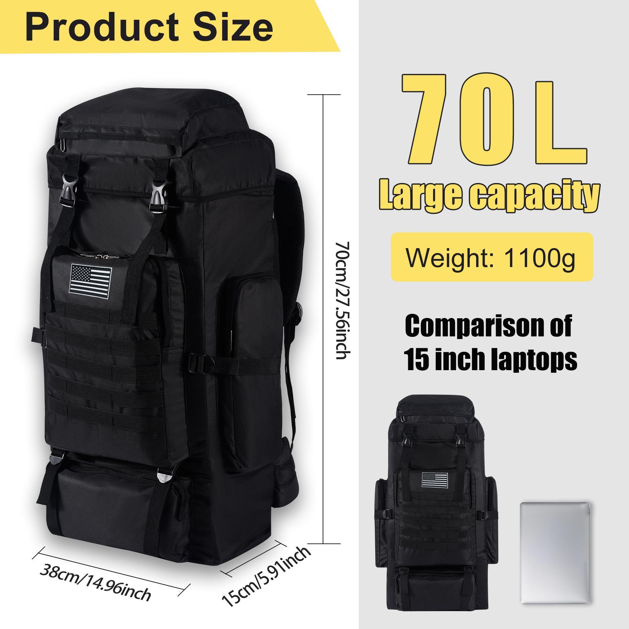กระเป๋าเป้เดินป่าแบบมืออาชีพขน - Outdoor Camping Backpack บทวิจารณ์และราคา