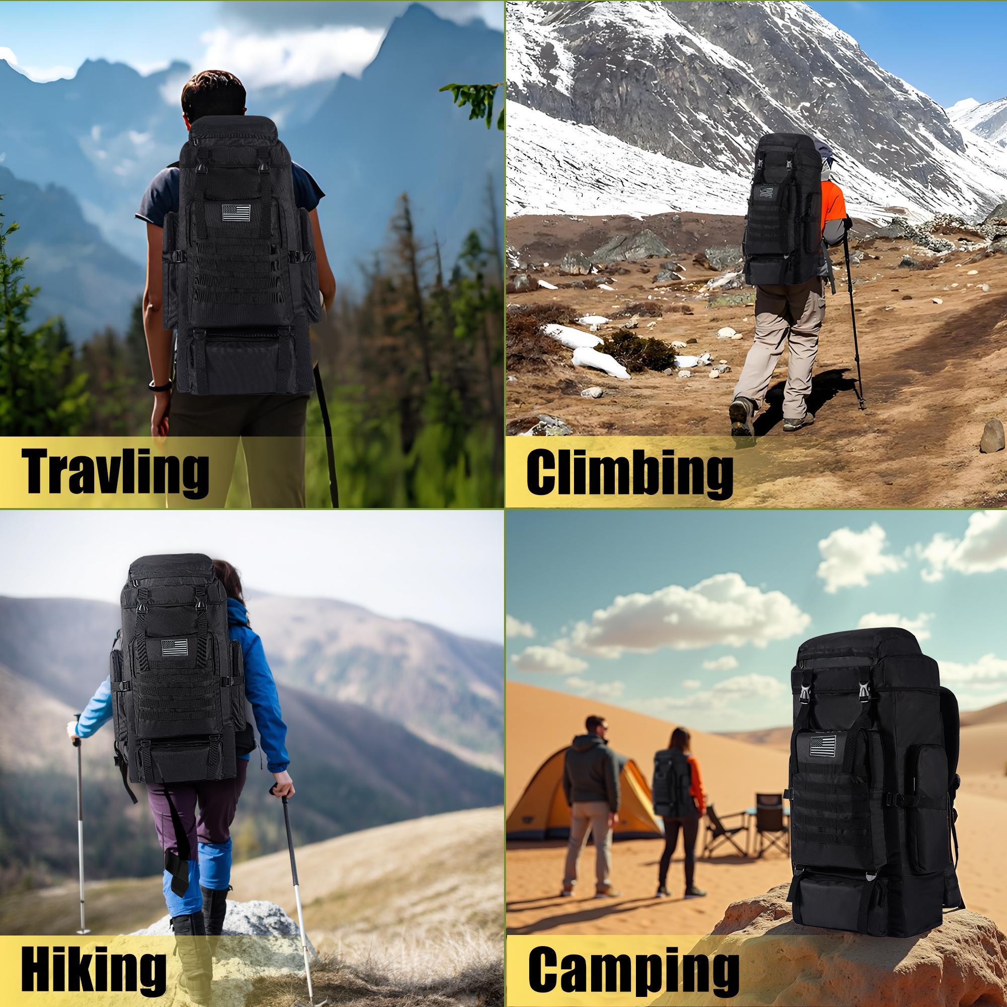 กระเป๋าเป้เดินป่าแบบมืออาชีพขน - Outdoor Camping Backpack บทวิจารณ์และราคา