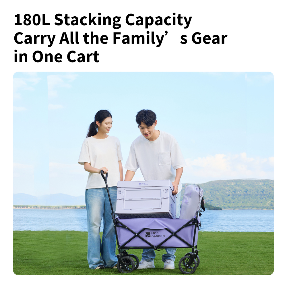 รถเข็นพับได้สี่ล้อ Mobi Garden - Outdoor Camping Folding Table บทวิจารณ์และราคา