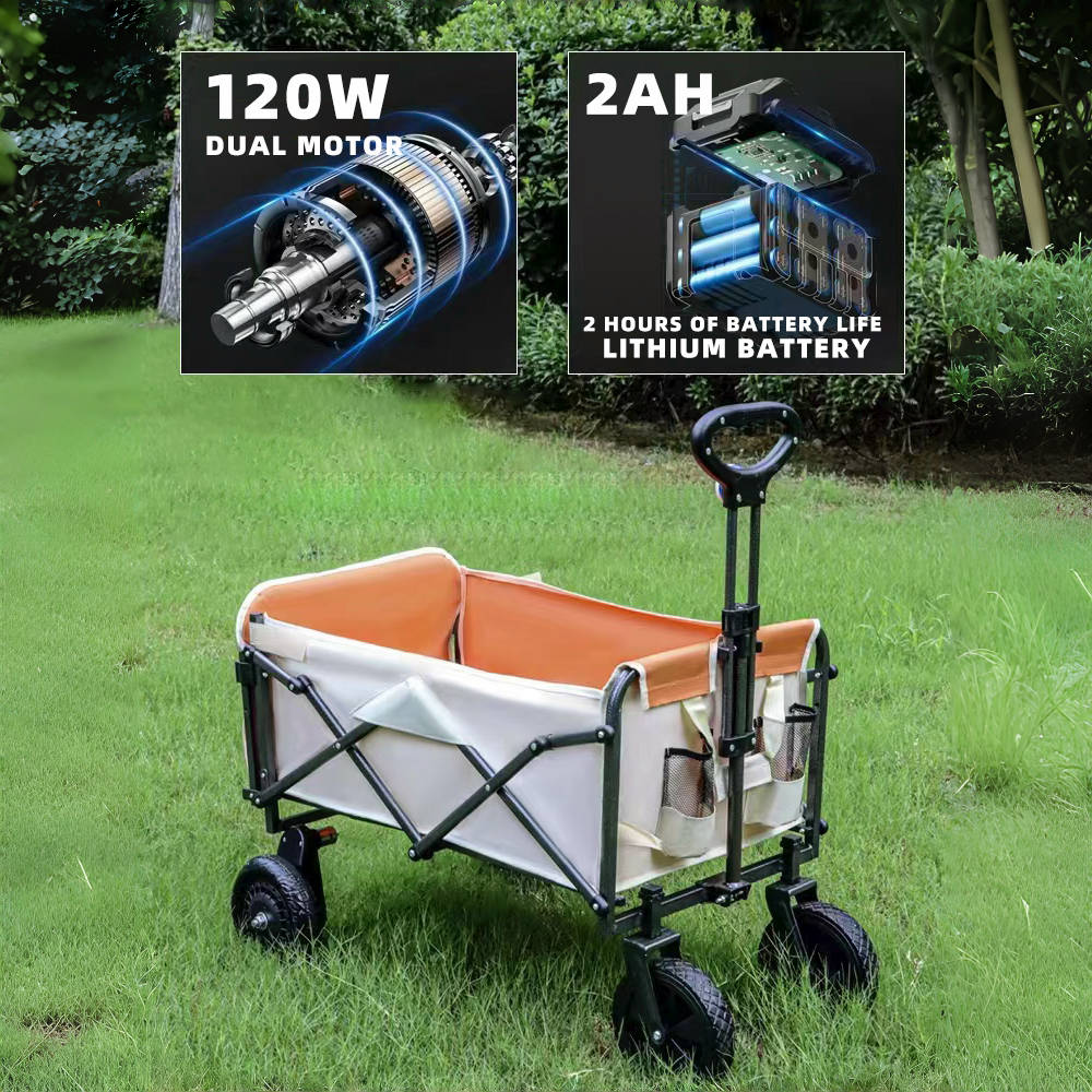รถเข็นแคมป์ปิ้งไฟฟ้าพับได้ แบต - Outdoor Camping Folding Table บทวิจารณ์และราคา