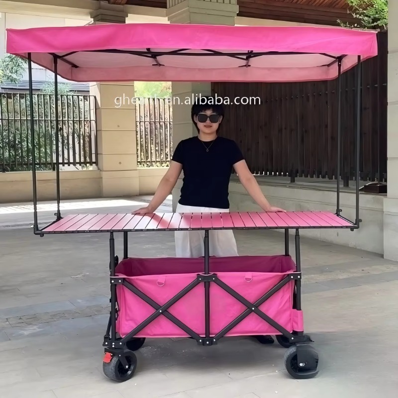รถเข็นโต๊ะเหล็กพับได้สำหรับแผง - Outdoor Camping Folding Table บทวิจารณ์และราคา