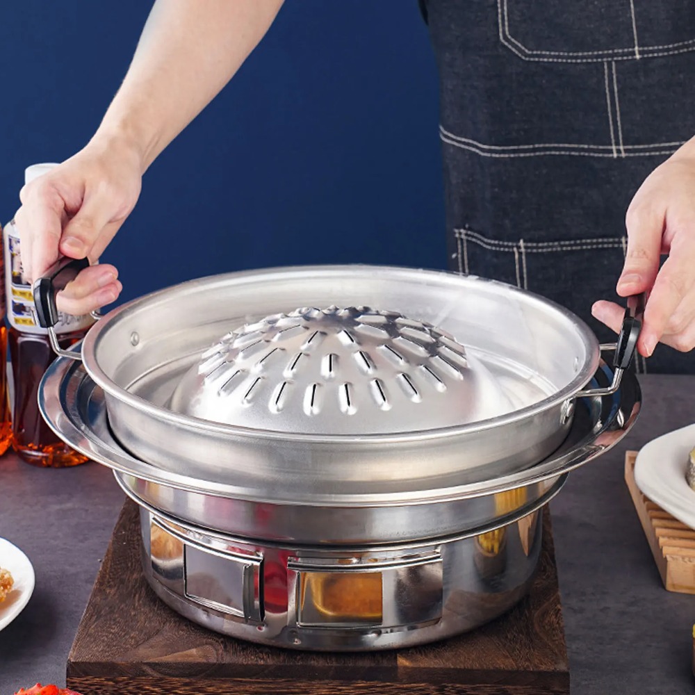 กระทะปิ้งย่าง 2 in 1 แบบไม่ติด - Kitchen Outdoor Camping บทวิจารณ์และราคา