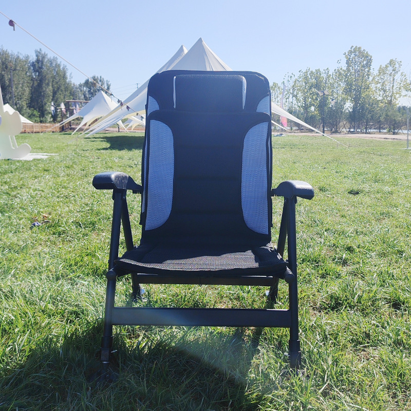 เก้าอี้พับได้แบบพกพา ปรับได้ 5 - Outdoor Camping And Fishing บทวิจารณ์และราคา
