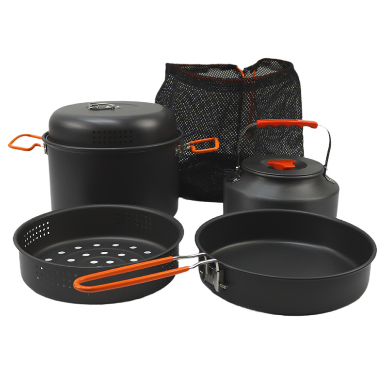 ชุดหม้อนึ่งหม้ออาหารสำหรับตั้ง - Outdoor Camping Cooking Set บทวิจารณ์และราคา