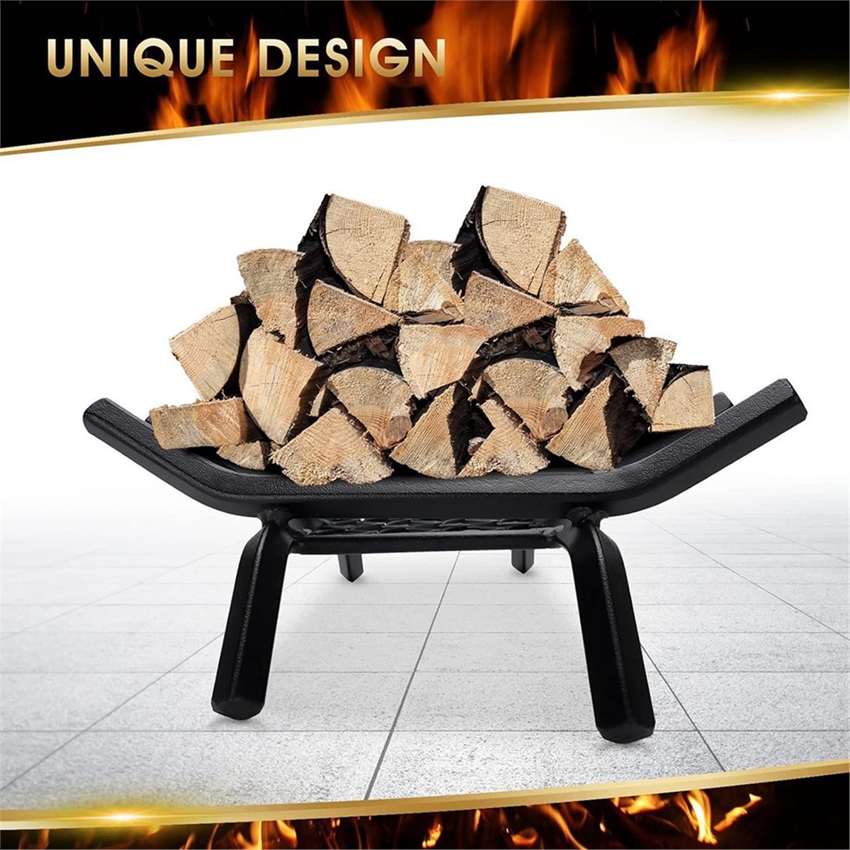ตะแกรงวางฟืนสำหรับเตาผิงแบบใหม - Outdoor Camping Fireplace บทวิจารณ์และราคา
