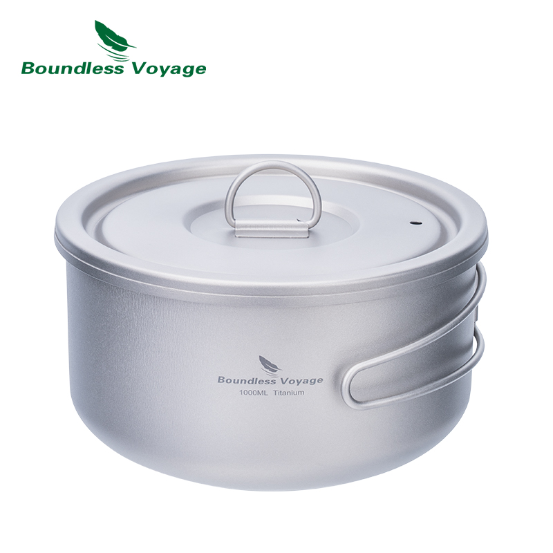 Boundless Voyage ไทเทเนียม Cam - Outdoor Camping Cooking Set บทวิจารณ์และราคา
