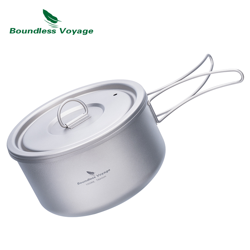 Boundless Voyage ไทเทเนียม Cam - Outdoor Camping Cooking Set บทวิจารณ์และราคา