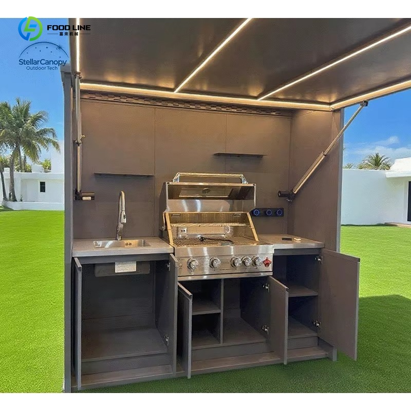 ชุดครัวแคมป์ปิ้งกลางแจ้งแบบปรั - Outdoor Camping Kitchen With Sink บทวิจารณ์และราคา